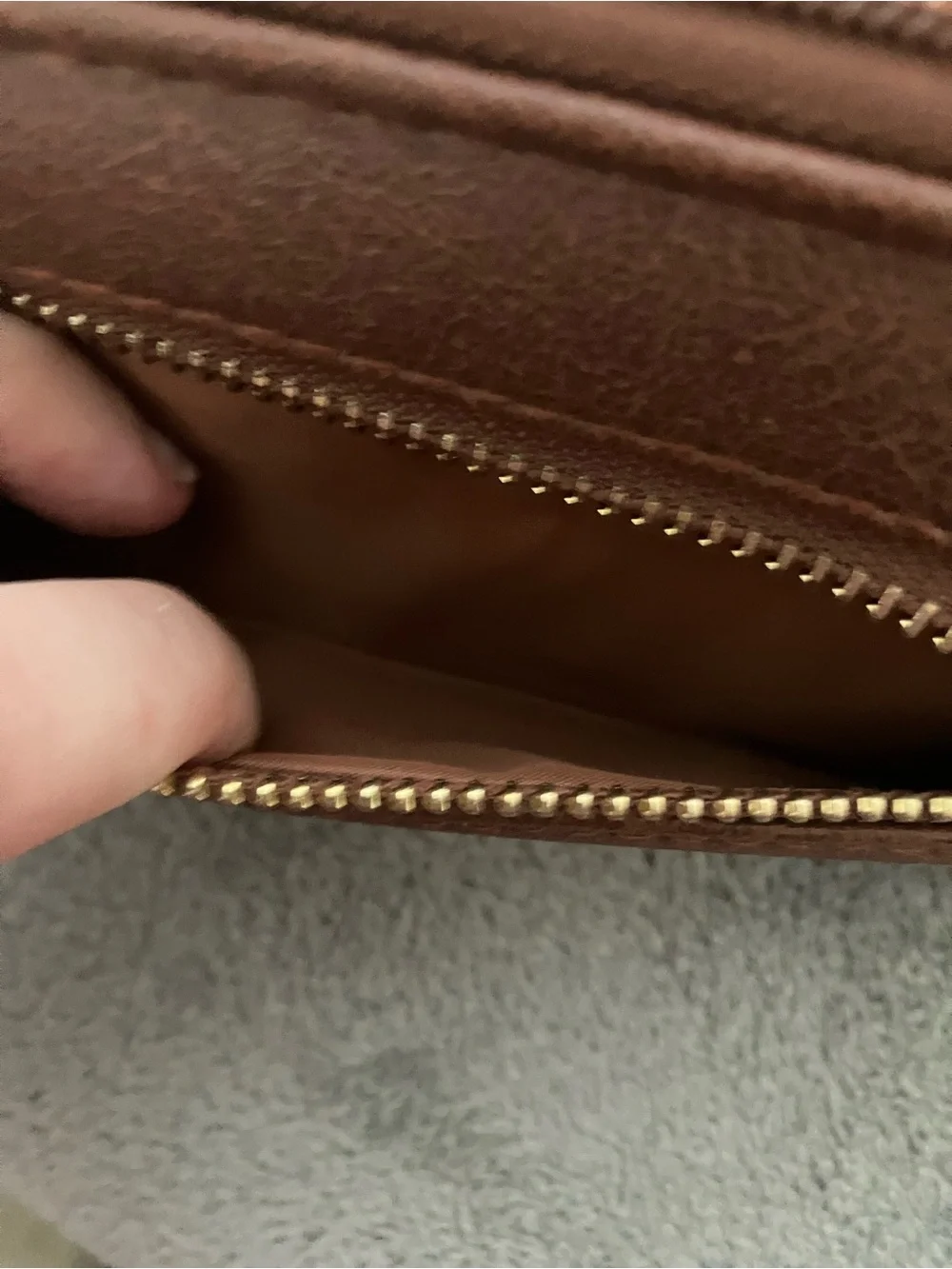 Rampage Brown Zip-Around Wallet